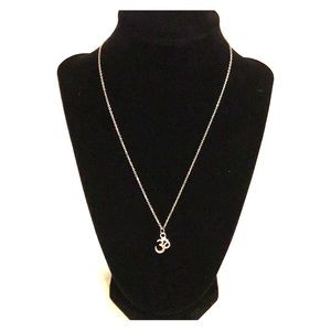 Om Silver Necklace